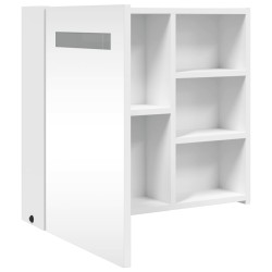 Armoire de salle de bain à miroir avec LED blanc 60x13x52 cm 622563622563