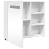 Armoire de salle de bain à miroir avec LED blanc 60x13x52 cm 622563622563