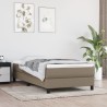 Matelas de lit à ressorts ensachés fermeté moyenne Taupe 90x190x20 cm Tissu 622570622570