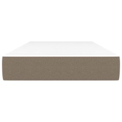 Matelas de lit à ressorts ensachés fermeté moyenne Taupe 90x190x20 cm Tissu 622570622570