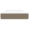 Matelas de lit à ressorts ensachés fermeté moyenne Taupe 90x190x20 cm Tissu 622570622570