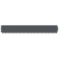 Bordure de Pelouse 30 pcs 103 x 15 cm Acier Anthracite 622573622573