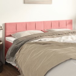 Têtes de lit Rose 200x5x78/88 cm Velours 622575622575