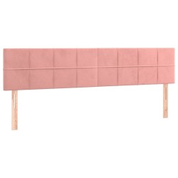 Têtes de lit Rose 200x5x78/88 cm Velours 622575622575