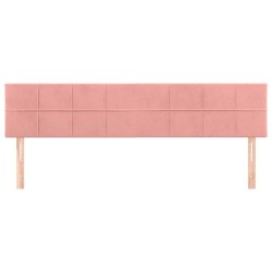 Têtes de lit Rose 200x5x78/88 cm Velours 622575622575
