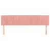 Têtes de lit Rose 200x5x78/88 cm Velours 622575622575
