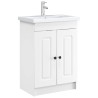 Armoire sous évier de salle de bain Blanc 56 x 37,5 x 81 cm 622581622581
