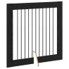 Porte de chien pliable avec supports 2 pcs Chêne noir 200,5 cm 622583622583