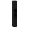 Cabinet de salle de bain avec porte Chêne noir 30 x 30 x 190 cm 622584622584