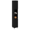 Cabinet de salle de bain avec porte Chêne noir 30 x 30 x 190 cm 622584622584