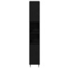 Cabinet de salle de bain avec porte Chêne noir 30 x 30 x 190 cm 622584622584