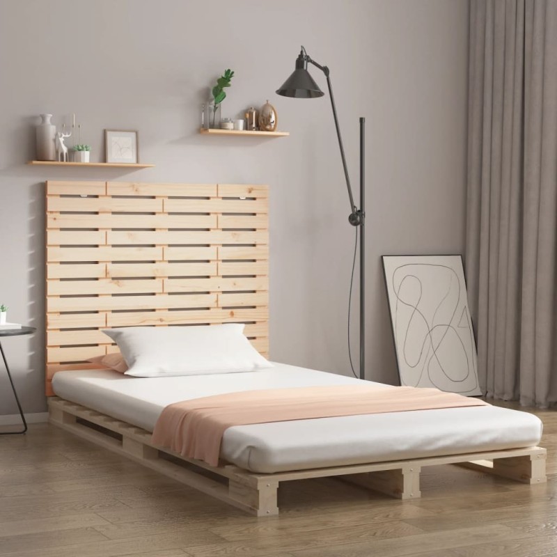 Tête de lit murale 141x3x91,5 cm Bois massif de pin 622585622585