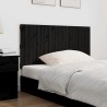 Tête de lit murale Noir 127,5x3x60 cm Bois massif de pin 622591622591