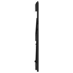 Tête de lit murale Noir 127,5x3x60 cm Bois massif de pin 622591622591