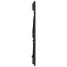 Tête de lit murale Noir 127,5x3x60 cm Bois massif de pin 622591622591