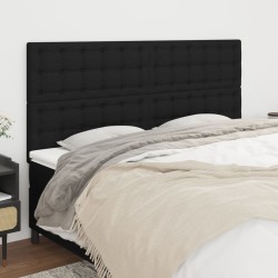 Tête de lit Noir 160x5x118/128 cm Tissu 622592622592