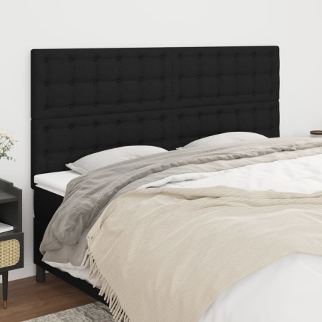 Tête de lit Noir 160x5x118/128 cm Tissu 622592622592