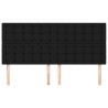 Tête de lit Noir 160x5x118/128 cm Tissu 622592622592