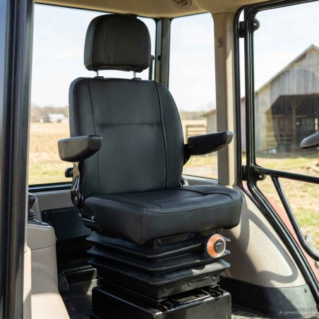 Siège de tracteur avec suspension Noir 56 x 57 x 87 cm 622596622596