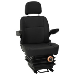Siège de tracteur avec suspension Noir 56 x 57 x 87 cm 622596622596