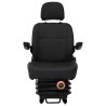 Siège de tracteur avec suspension Noir 56 x 57 x 87 cm 622596622596