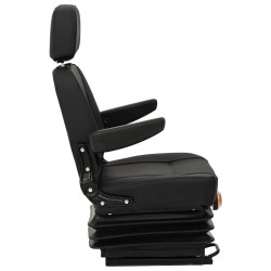 Siège de tracteur avec suspension Noir 56 x 57 x 87 cm 622596622596