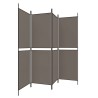 Cloison de séparation 4 panneaux Anthracite 200x180 cm Tissu 622597622597