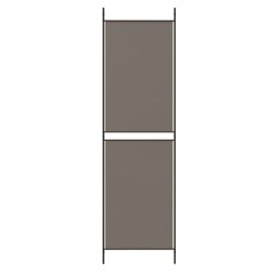 Cloison de séparation 4 panneaux Anthracite 200x180 cm Tissu 622597622597