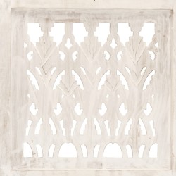 Cloison de séparation 5 panneaux Blanc 200x165 cm Bois manguier 622602622602