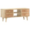 Meuble TV 110x30x45 cm Bois de manguier solide 622610622610