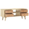 Meuble TV 110x30x45 cm Bois de manguier solide 622610622610