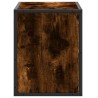 Meuble TV chêne fumé 60x31x39,5 cm bois d'ingénierie et métal 622611622611