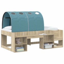 Tunnel de lit 2 pcs Bleu clair 211 x 67,5 x 2 cm Polyester 622612622612