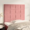 Tête de lit Rose 100x5x118/128 cm Velours 622613622613