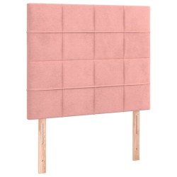 Tête de lit Rose 100x5x118/128 cm Velours 622613622613