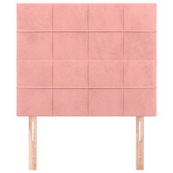 Tête de lit Rose 100x5x118/128 cm Velours 622613622613