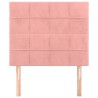 Tête de lit Rose 100x5x118/128 cm Velours 622613622613