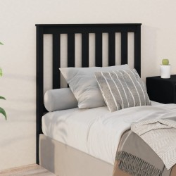 Tête de lit Noir 96x6x101 cm Bois massif de pin 622615622615