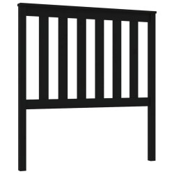 Tête de lit Noir 96x6x101 cm Bois massif de pin 622615622615