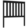 Tête de lit Noir 96x6x101 cm Bois massif de pin 622615622615