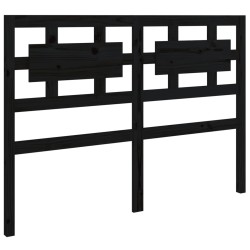 Tête de lit Noir 205,5x4x100 cm Bois massif de pin 622617622617