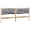 Tête de lit Marron et gris clair 200 cm Bois massif en pin 622619622619