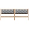 Tête de lit Marron et gris clair 200 cm Bois massif en pin 622619622619