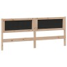 Tête de lit Marron et gris clair 200 cm Bois massif en pin 622619622619