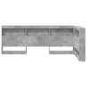 Tête de lit de rangement Gris béton 90 cm Bois d'ingénierie 622620622620