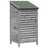 Abri de jardin Gris 59 x 56 x 113,5 cm Bois de Sapin Massif 622621622621