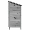 Abri de jardin Gris 59 x 56 x 113,5 cm Bois de Sapin Massif 622621622621