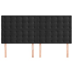Tête de lit Noir 180x5x118/128 cm Velours 622625622625