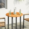 Dessus de table Ø70x2 cm rond bois massif d'acacia 622628622628