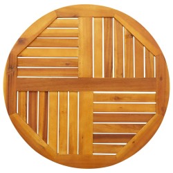 Dessus de table Ø70x2 cm rond bois massif d'acacia 622628622628